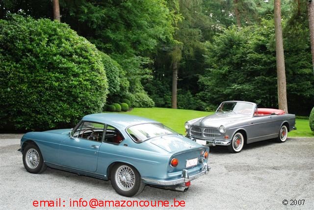 Jacques Coune MGB Berlinette and Volvo Amazon convertible