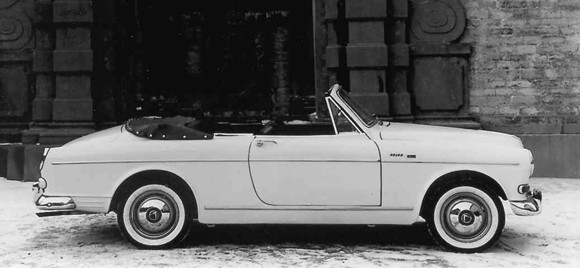 official Press picture Volvo Amazon Convertible January 1963 Jacques Coune